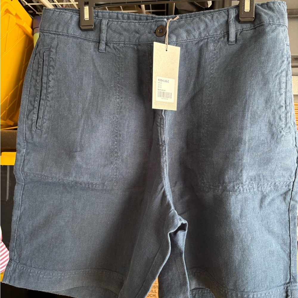 POETRY‎ RELAXED SHORTS Heavy linen Size 12 - Picture 5 of 10